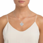 14K  2.00CT  Princess cut Diamond Pendant - Image 2