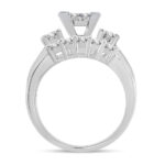 14K  1.00CT  PRINCESS CUT Diamond  BRIDAL  RING - Image 3