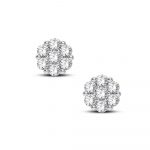 14K 0.14CT Diamond Earring - Image 2