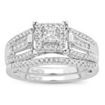 14K 0.52 Princess Cut Bridal