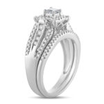 14K 0.52 Princess Cut Bridal - Image 2