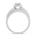 14K  1.00CT Princess Cut Diamond Bridal Ring - Image 3