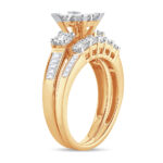 14K  3.00 CT  PRINCESS CUT Diamond  BRIDAL  RING - Image 2