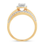 14K  1.00CT Princess Cut Diamond Bridal Ring - Image 3
