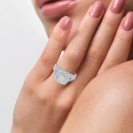 14K   White Gold 1.11Ct Bridal Ring - Image 4