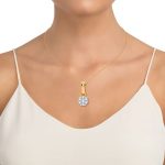 14K 0.15CT Diamond Pendant - Image 2