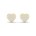 10K 0.10CT Diamond EARRNIG