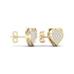 10K 0.10CT Diamond EARRNIG - Image 2
