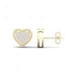 10K 0.10CT Diamond EARRNIG - Image 3