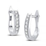 10K 0.06CT Diamond Earring - Image 2