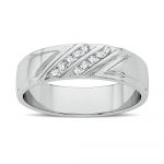 14K 0.10CT Diamond Band