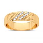 14K 0.10CT Diamond Band