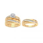 14K 0.20CT Diamond Trio Set - Image 2