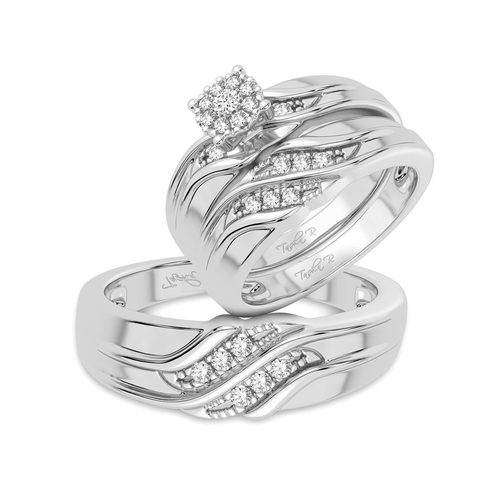 40481_1.jpg 14K 0.20CT Diamond Trio Set - Image 1