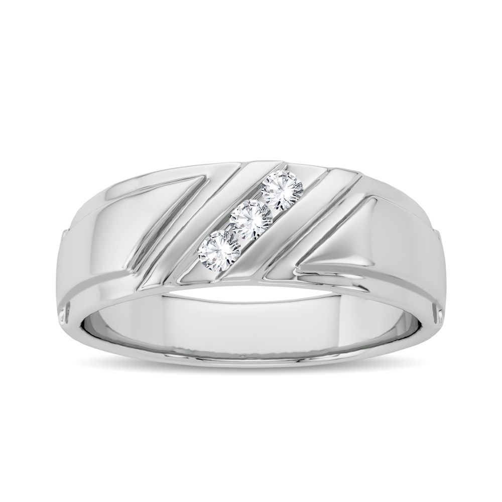 42246_1.jpg 14K 0.10CT Diamond Band - Image 1