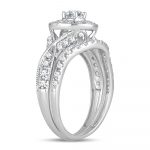 14K 1.00CT DIAMOND BRIDAL RING - Image 2