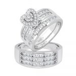 14K 1.44CT Diamond Trio Set