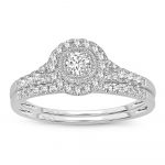 14K 0.34CT DIAMOND BRIDAL RING