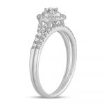 14K 0.34CT DIAMOND BRIDAL RING - Image 2