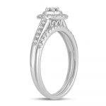 14K 0.33CT DIAMOND BRIDAL RING - Image 2
