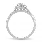 14K 0.33CT DIAMOND BRIDAL RING - Image 3