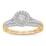 14K 0.33CT DIAMOND BRIDAL RING