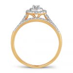 14K 0.33CT DIAMOND BRIDAL RING - Image 3