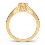 14K 0.14CT Diamond Ring - Image 3