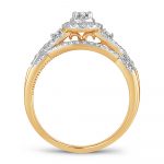 14K 0.50CT DIAMOND BRIDAL RING - Image 3