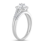 14K 0.34CT DIAMOND BRIDAL RING - Image 2