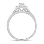 14K 0.34CT DIAMOND BRIDAL RING - Image 3