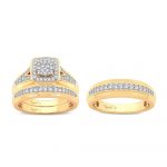 14K 0.70ct Diamond Trio Set - Image 2