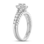 14K 1.00CT Fancy Cut Bridal Ring - Image 2