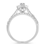 14K 1.00CT Fancy Cut Bridal Ring - Image 3