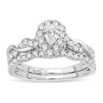 14K 1.00CT Fancy Cut Bridal Ring