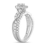 14K 1.00CT Fancy Cut Bridal Ring - Image 2