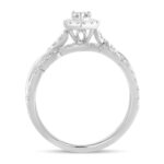 14K 1.00CT Fancy Cut Bridal Ring - Image 3