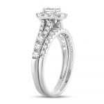 14K 1.00CT Fancy Cut Bridal Ring - Image 2