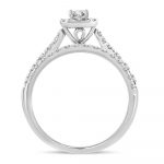 14K 1.00CT Fancy Cut Bridal Ring - Image 3