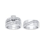 14K 0.75CT Diamond Trio Set - Image 2