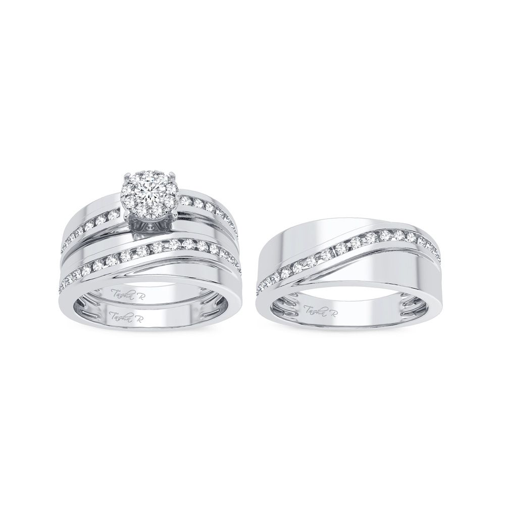 50458_2.jpg 14K 0.75CT Diamond Trio Set - Image 1