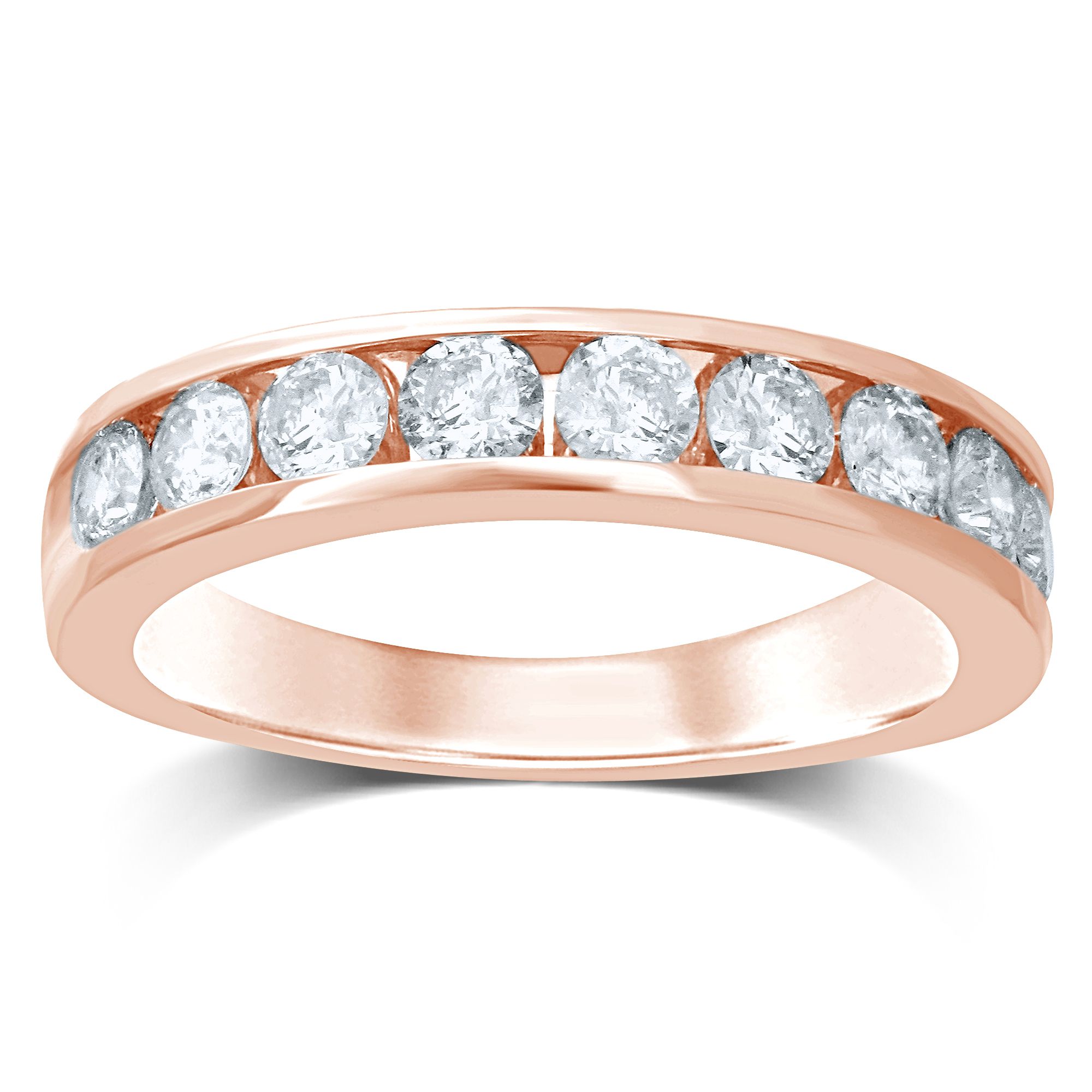 51103_1-3.jpg 14K 0.90CT Diamond Band (9 Diamond Stones) - Image 1