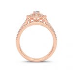 14K 1.00CT Diamond Bridal Ring - Image 3