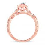 14K 1.00CT Fancy Cut Bridal Ring - Image 3