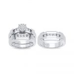14K 0.87CT Diamond Trio Set - Image 2