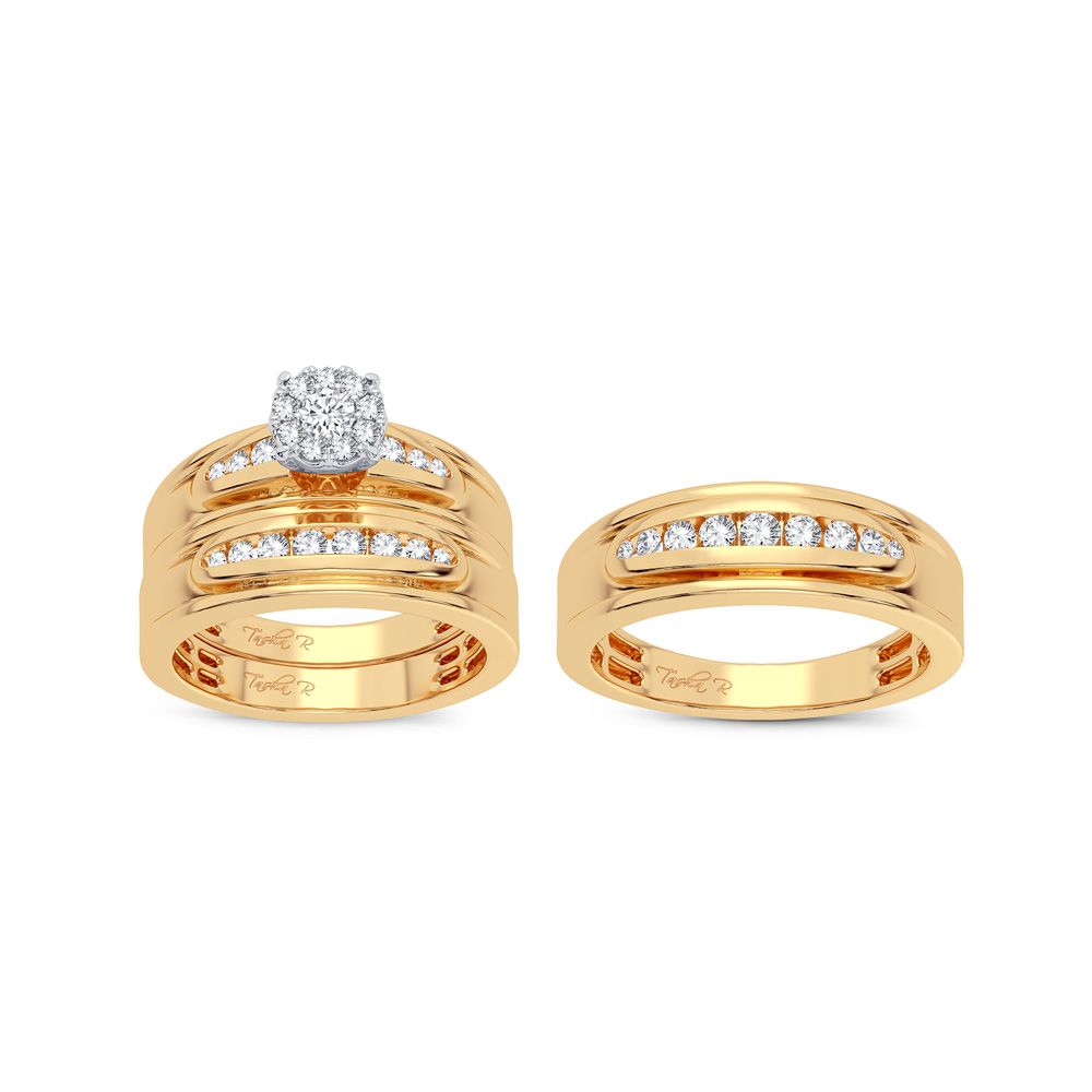 52133_2.jpg 14K 0.75CT Diamond Trio Set - Image 1