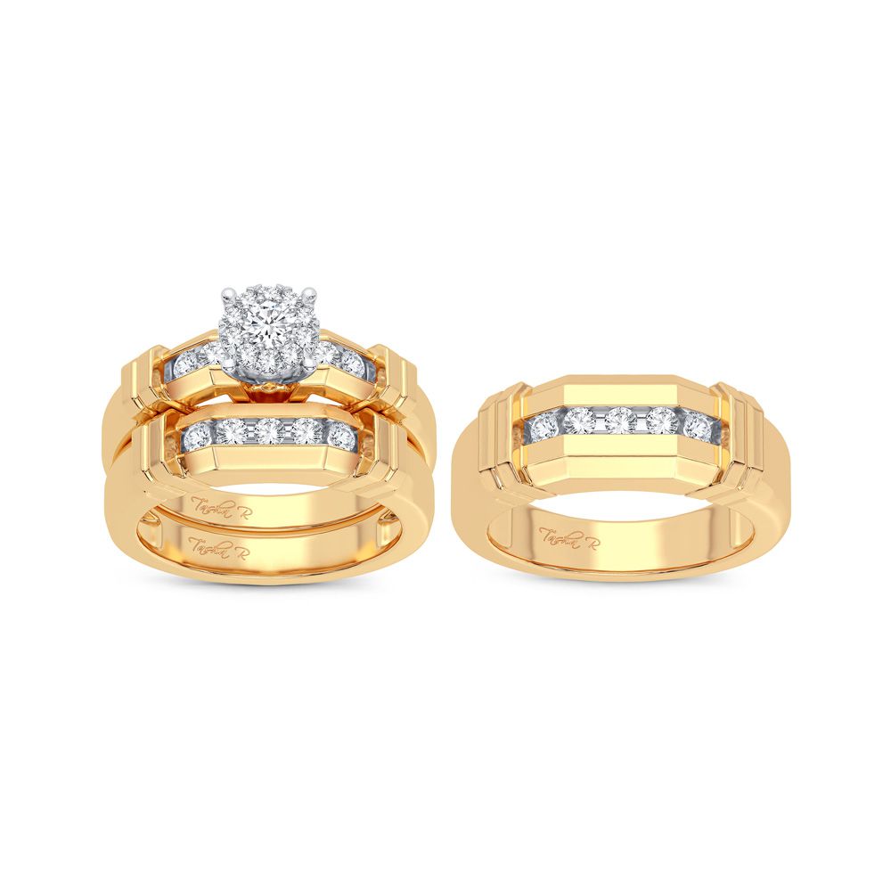 52135_2.jpg 14K 0.87CT Diamond Trio Set - Image 1