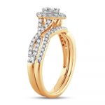 14K 0.75 Fancy Cut Bridal - Image 2