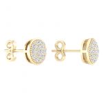 10K 0.10CT Diamond Earring - Image 2