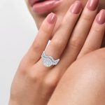14K 1.00CT Diamond Bridal Ring - Image 4